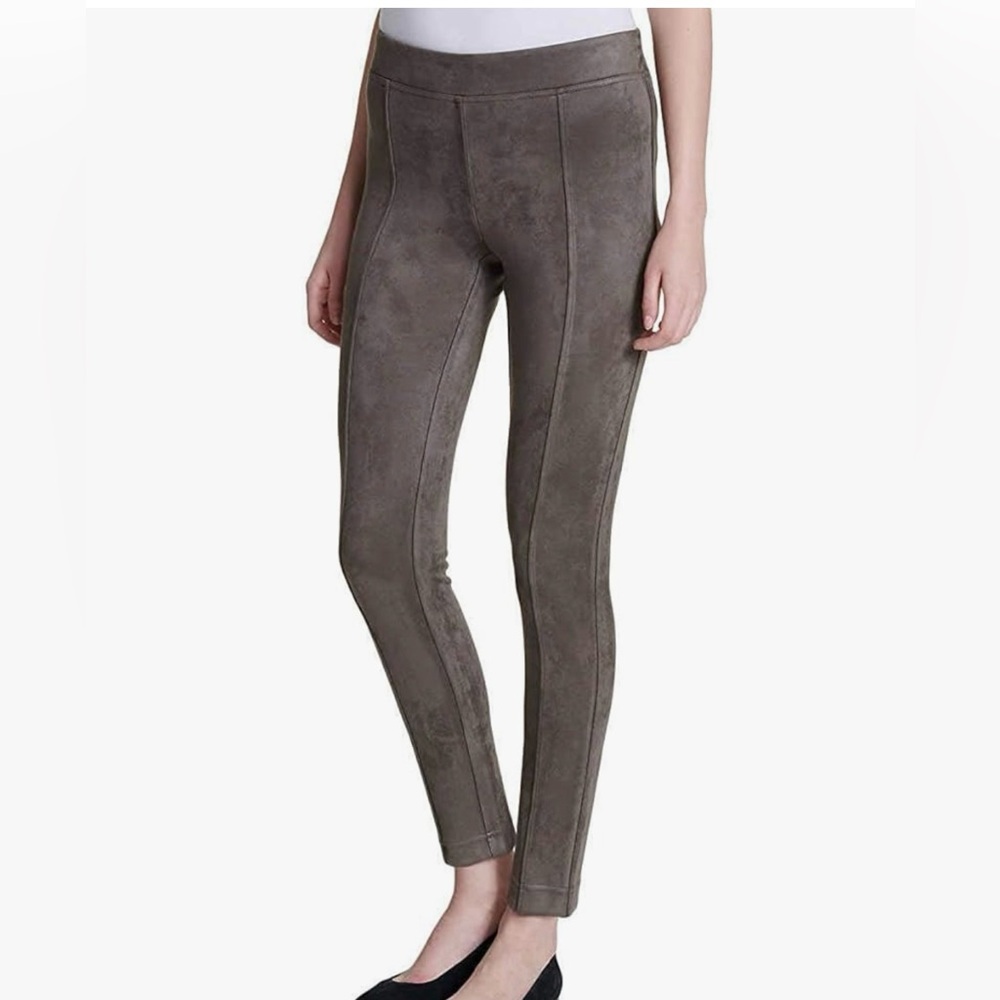 Andrew Marc Taupe Ultra Suede Ponte Pants